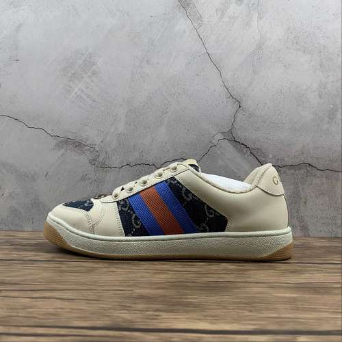 450GUCCI SCREENER SNEAKER WHITENAVY BLUEREDWOMAN3539MAN4045