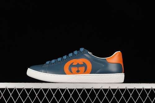 48004GGO9085GUCCI CLASSIC SHOES DARK GREENORANGEWHITEWOMAN3539MAN4044