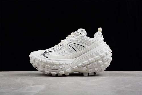 730W2RAA9110BALENCIAGA DEFENDER RUBBER PLATFORM SNEAKERS WHITEWHITEBLACK