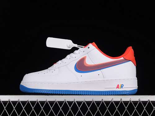 300DX1787100AIR FORCE 1 LOW 07 WHITEREDBLUEWOMAN3639MAN4045