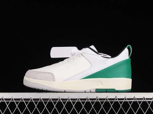 320DQ0560160AIR JORDAN 2 LOW X NINA CHANEL ABNEY WHITE AND MALACHITE WHITEGREENBLACK