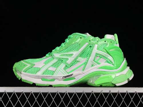 600W3RBM3590BALENCIAGA RUNNER KITH FOURCOLOR 70 21SS GREENWHITEBLACKUNISEX3546