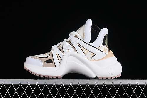 630380N GOLD WHITELOUIS VUITTON ARCHLIGHT SNEAKERS LV ARCHLIGHT WHITEBROWNGOLD3539
