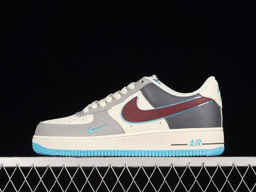 320LJ8822666AIR FORCE 1 LOW 07 WHITEGREYREDBLUEWOMAN3639MAN4045