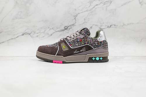 750LV LOW TRAINER SNEAKER DARK BROWNGREYSILVERMAN3845
