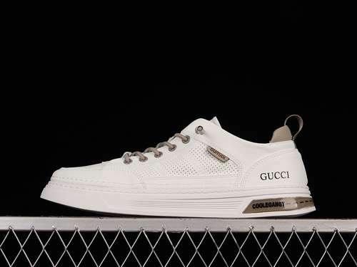 3809Y9209666GUCCI 22SS CASUAL TRENDY SNEAKERS WHITEWHITEKHAKIMAN3944
