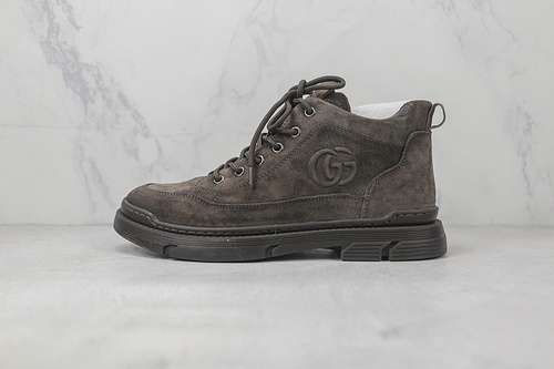 380GUCCI MID OUTDOOR BOOTS GREYGERYBLACKMAN3844