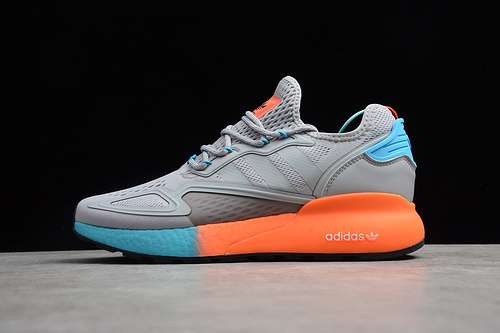 280FY0606ZX 2K BOOST SHOES GREY TWOGREY TWOSIGNAL CYANMAN3945