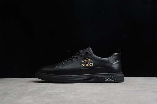 480GUCCI SCREENER GG LOWTOP SNEAKER BLACKBLACKYELLOWMAN3844
