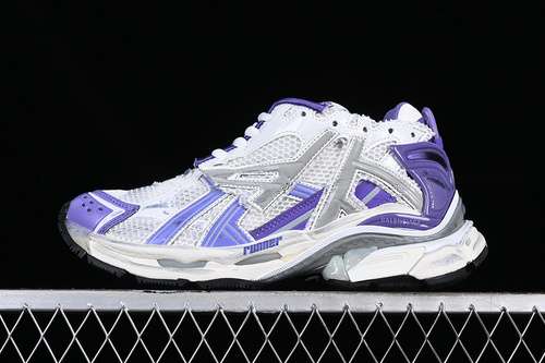 480W3RB35901BALENCIAGA RUNNER KITH FOURCOLOR WHITEGREYSILVERPURPLEUNISEX3546