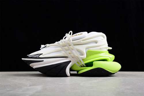 580BALMAIN 2022 SHOES WHITEBLACKFLUORESCENT GREENWOMAN3539MAN4046