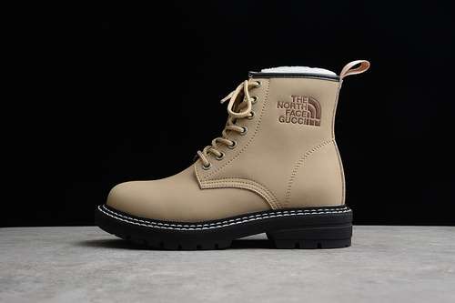 400GUCCI MARTIN BOOTS KHAKIKHAKIBLACKWOMAN3539MAN4044