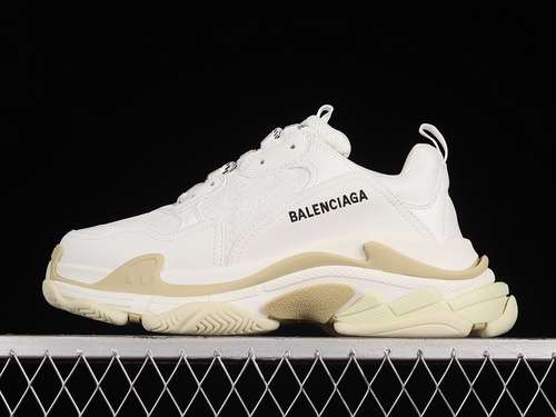 450W2CA19000BALENCIAGA TRIPLE S SNEAKERS WHITEWHITEBLACKWOMAN3539MAN4046