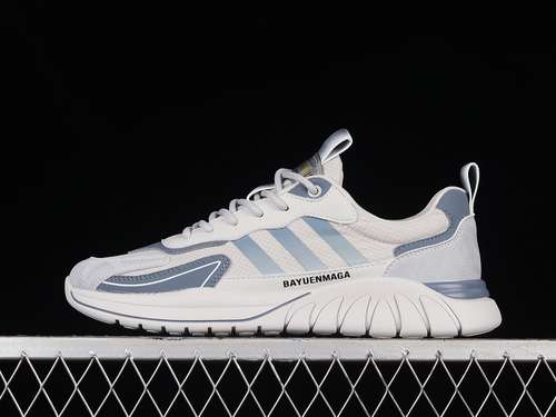 340W05G01000BALENCIAGA SNEAKER LIGHT GREYBLUESILVERMAN3944