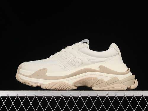 520W3CU29798BALENCIAGA TRIPLE S SNEAKERS BEIGEWHITEBEIGEWOMAN3539MAN4046