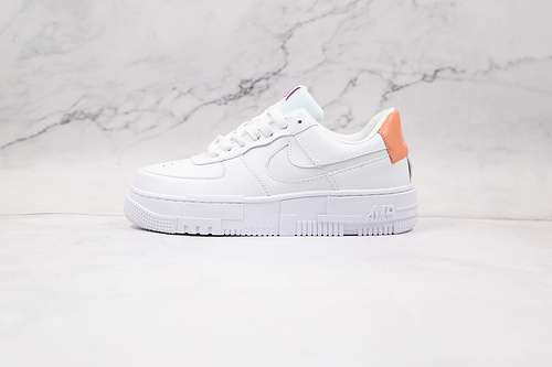 270CV8481100AIR FORCE 1 LOW PIXEL SE WHITEWHITEORANGEWOMAN3639MAN4045
