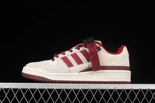 320GX8866FORUM LOW SHOES CHALK WHITECORE BURGUNDYALTERED AMBERWOMAN3639MAN4045