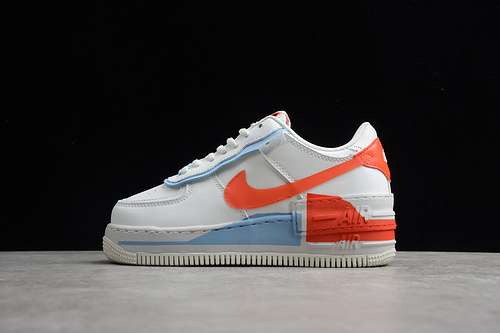 320CQ9503100AIR FORCE 1 SHADOW WHITETEAM ORANGEWOMAN3640