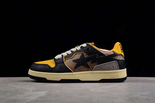 480BAPE SK8 STA TO NIGO SNEAKERS BLACKBROWNYELLOWWOMAN3639MAN4045