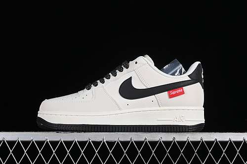 340HD1968009SUPREME AIR FORCE 1 07 LOW WHITEGREYBLACKWOMAN3639MAN4045
