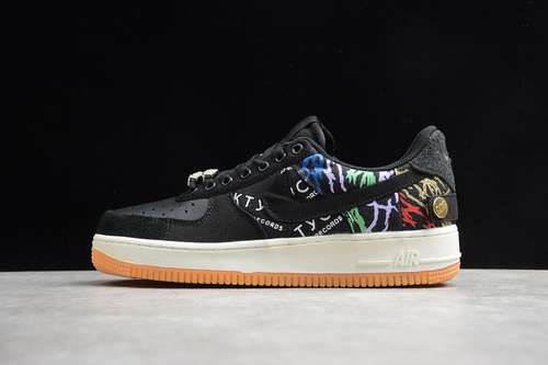 340CN2405001TRAVIS SCOTT X AIR FORCE 1 ASTROWORLD BLACKMULTICOLORUNISEX3645