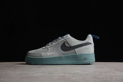 320DD6709002AIR FORCE 1 LOW CUT OUT SWOOSH GREYBLACKGREENWOMAN3639MAN4045