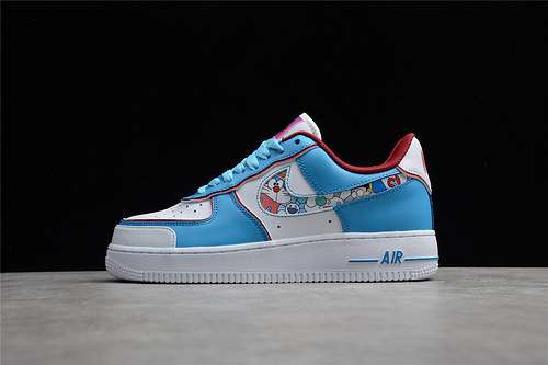 360BQ8988106AIR FORCE 1 LOW 07 DORAEMON BLUEWHITEREDWOMAN3639MAN4046