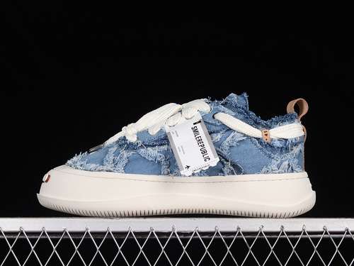 310SMILEREPUBLIC PLATFORM CANVAS SHOES DENIM BLUEWHITELIGHT KHAKIWOMAN3539MAN4044