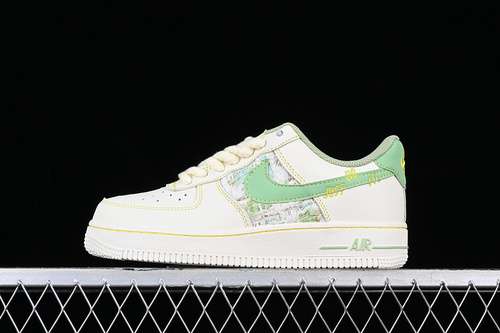 320FJ7740011AIR FORCE 1 07 LOW JUST DO IT WHITEGREENWOMAN3639MAN4045