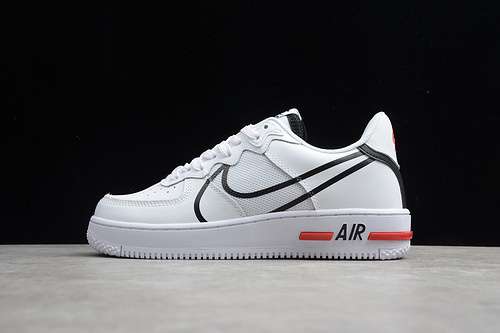 270CD4366100AIR FORCE 1 REACT DMSX WHITEBLACKWOMAN3639MAN4045