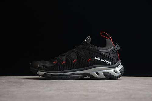 280SALOMON XTRUSH RUNNING SHOES BLACKBLACKLIGHT GREYMAN4047