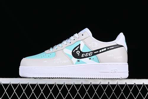 300CW2288111AIR FORCE 1 07 LOW WHITEGREYBLUEBLACKWOMAN3639MAN4045