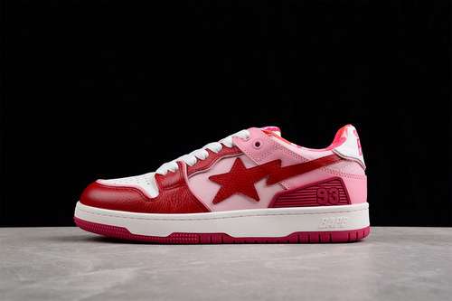 4501G701090028BAPE SK8 STA TO NIGO REDPINKWHITEWOMAN3639MAN4045
