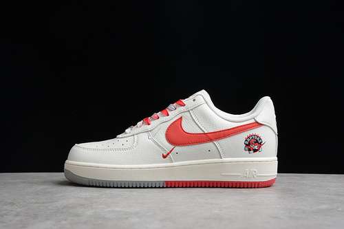 360CH2608216AIR FORCE 1 LOW 07 BEIGE GREY REDWOMAN3639MAN4045