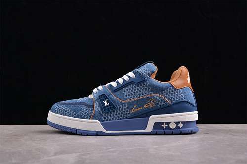 6302024TRAINER LV LOUIS VUITTON TRAINER WHITEBLUEBROWNMAN3845