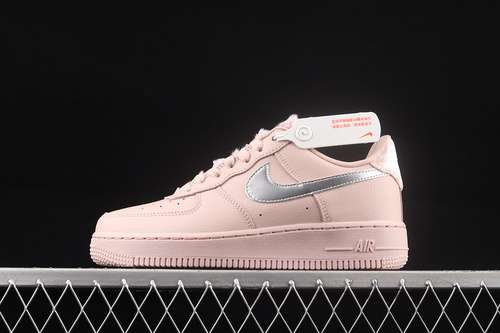 280DO6724601AIR FORCE 1 LOW 07 FAUX SHERPA FUR PINK OXFORDCEDARMETALLIC SILVER