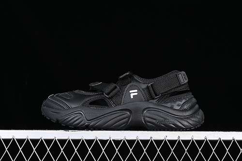260T12W321401FBKFILA FUSION NON SLIP AND WEAR RESISTANT SUMMER SANDALS BLACKWOMAN35540