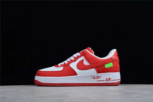 300LA2314102AIR FORCE 1 LOW 07 REDWHITEBLACKWOMAN3639MAN4045