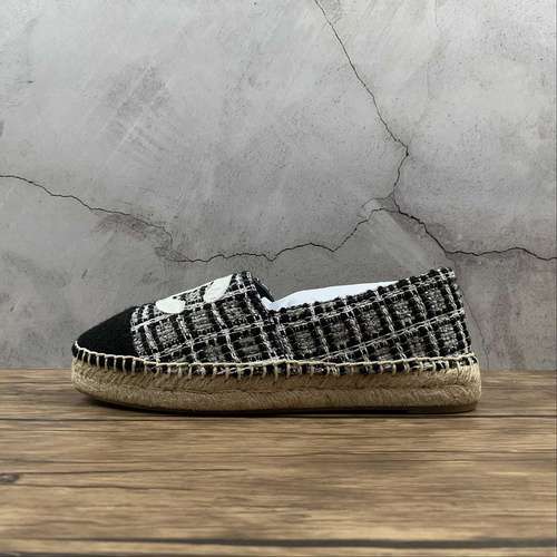 280CHANEL FISHERMAN SHOES BLACKBLACKWHITEWOMAN3540