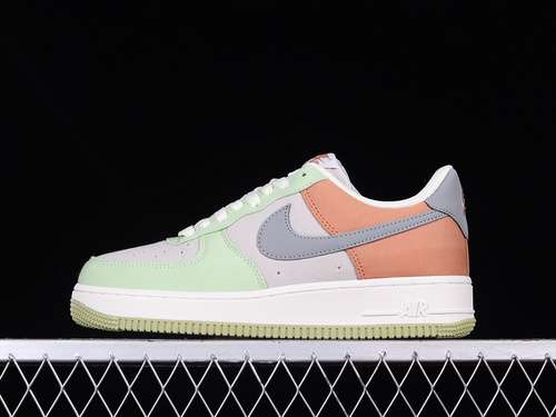 320DG2296004AIR FORCE 1 LOW 07 GREYCYANPINKPURPLEWOMAN3639MAN4045