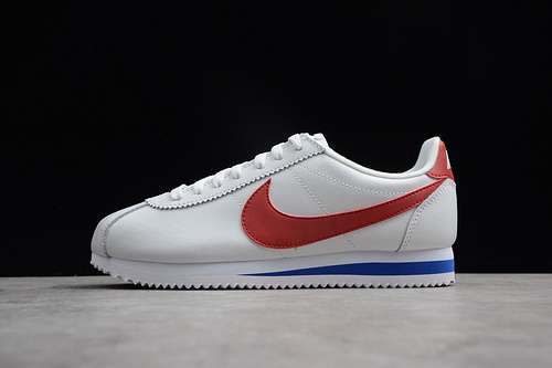 902801100CLASSIC CORTEZ LEATHER FORREST GUMP WHITEREDBLUEUNISEX36445OG00110