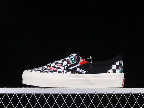 230VN0A25JB3UNSLIPON CHECKERBOARD PAINT WHITEBLACKMULTICOLORWOMAN3539MAN4044