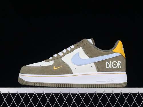 320HX123003AIR FORCE 1 LOW OLIVEBEIGEBLUEYELLOWWOMAN3639MAN4045