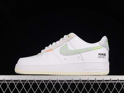 300FB1853111AIR FORCE 1 LOW 07 WHITELIGHT GREYGREENWOMAN3639MAN4045