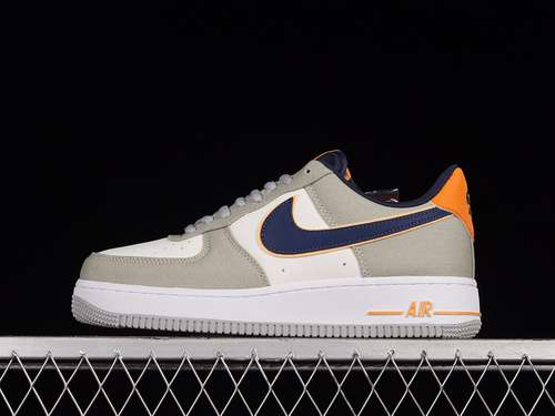 320DG2296021AIR FORCE 1 LOW 07 WHITELIGHT GREYNAVY BLUEWOMAN3639MAN4045