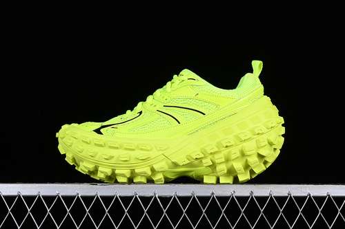 580W2RAB7510BALENCIAGA DEFENDER RUBBER PLATFORM SNEAKERS GREENBLACKWOMAN3539MAN40