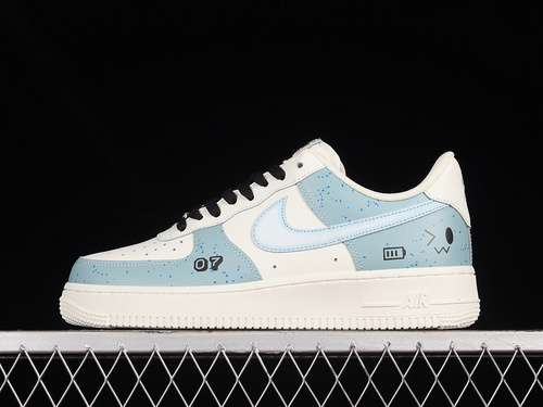 340CW2568033AIR FORCE 1 LOW 07 BLUEWHITEBLACKWOMAN3639MAN4045