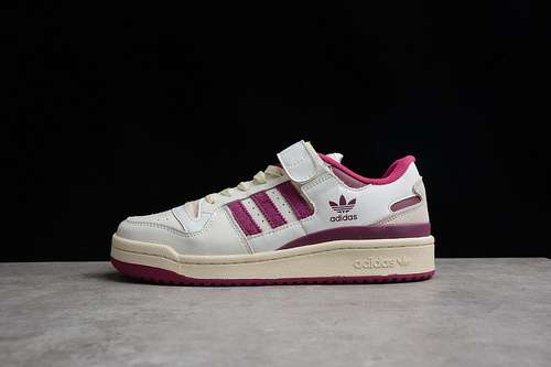 280GV9114FORUM 84 LOW SHOES CLOUD WHITECLOUD WHITEPURPLEWOMAN3639MAN4045