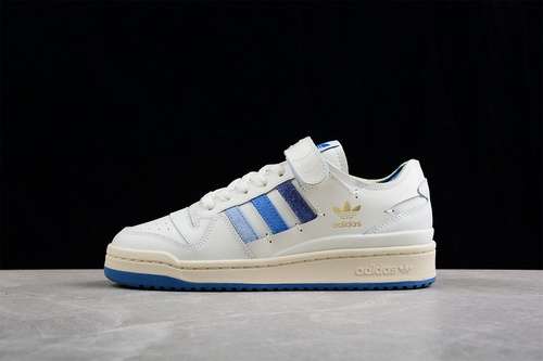 280GW4333FORUM 84 LOW SHOES CLOUD WHITEALTERED BLUEPULSE BLUEWOMAN3639MAN4045