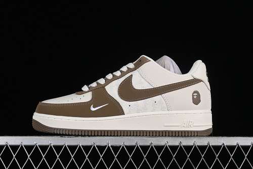 340BA8806225AIR FORCE 1 07 LOW BAPE WHITEGREYBROWNWOMAN3639MAN4045